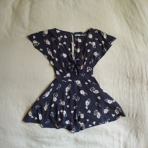 kimchi blue floral romper